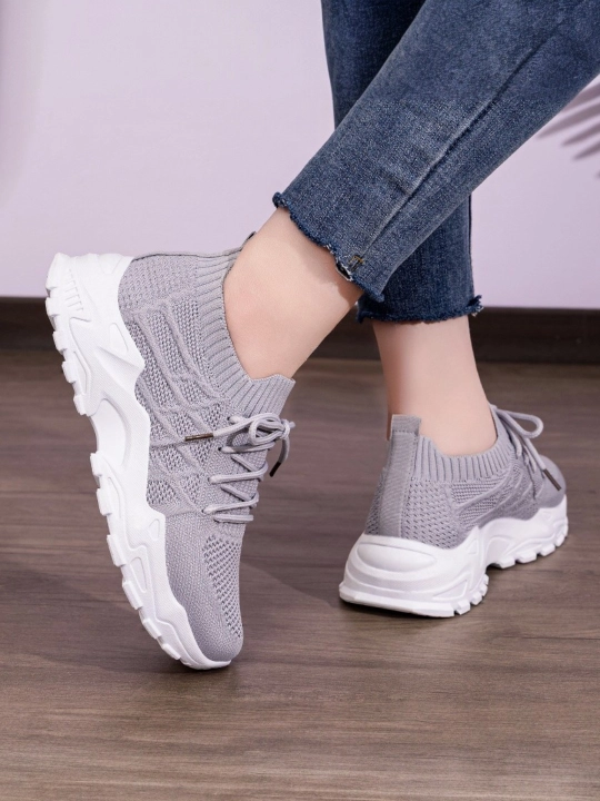 Кроссовки Zwalk EasyWalk спортивные, на шнуровке, кроссовки-носки летние дышащие