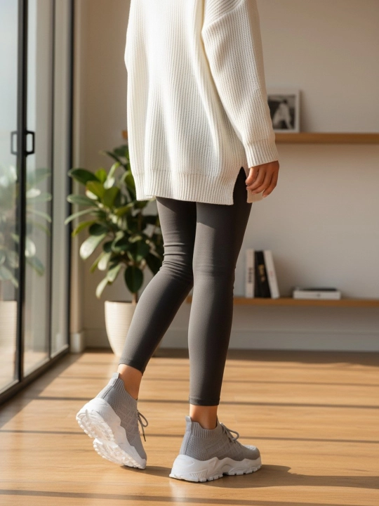 Кроссовки Zwalk EasyWalk спортивные, на шнуровке, кроссовки-носки летние дышащие