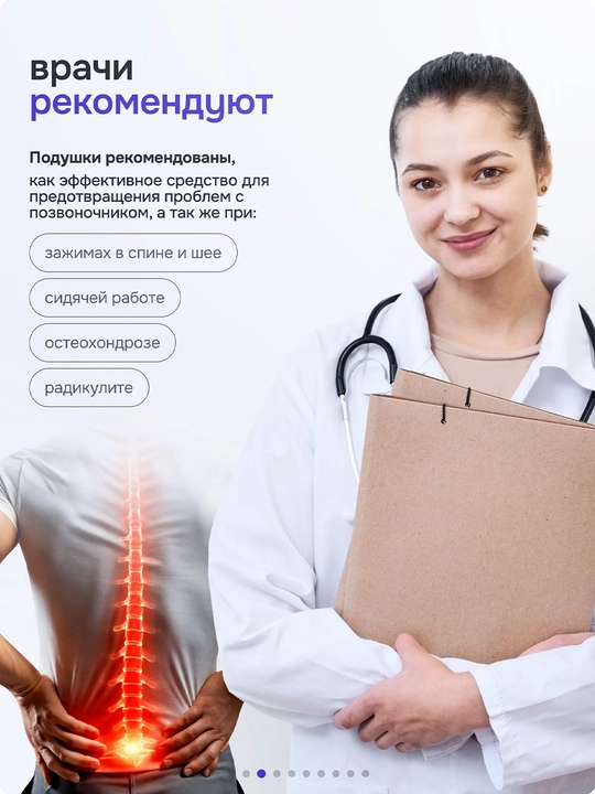 Avtomobil uchun ortopedik yostiqlar to'plami (bosh o'rindiq + bel yostig'i), 2 dona