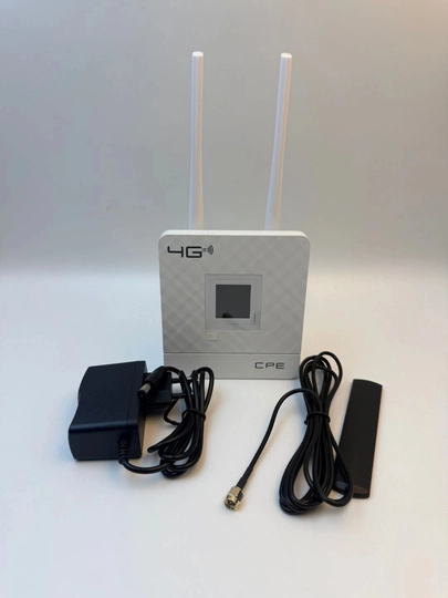 4G Wi-Fi router, SIM-karta bilan ishlaydigan 4G modem CPE-903B, batareyali 4 ta antenna