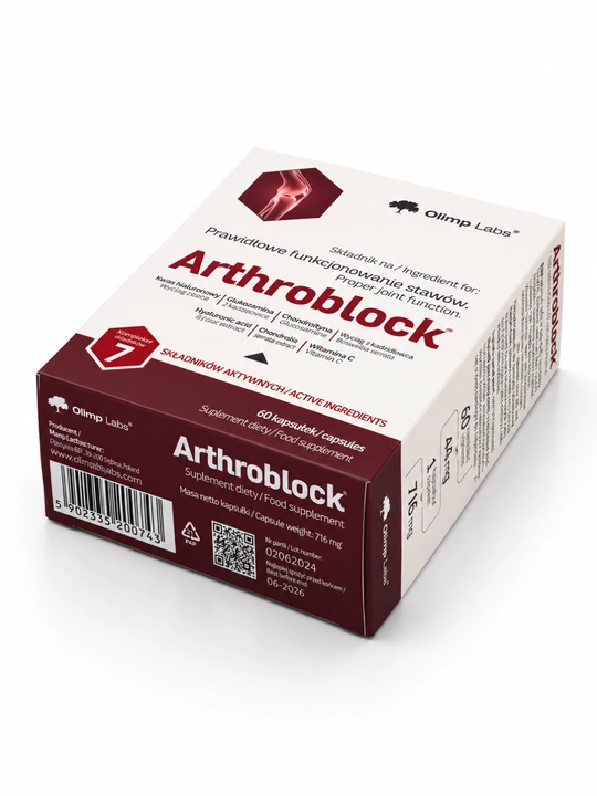 Olimp Labs Arthroblock, Artoblock 60 kapsulalari, bo‘g‘imlar va boylamlar, suyaklar uchun