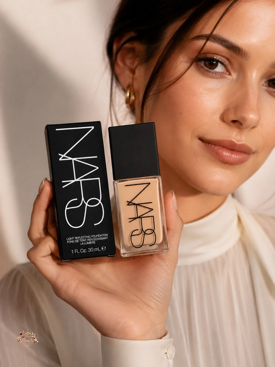 Tekis qoplama va tabiiy ko‘rinish,yengil tekstura,NARS Deauville 4 Light tonal krem, 30 ml