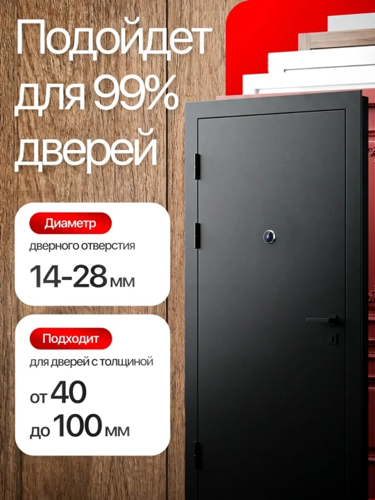 Видеоглазок беспроводной цифровой с монитором 3,5 дюйма — умный дверной глазок с экраном