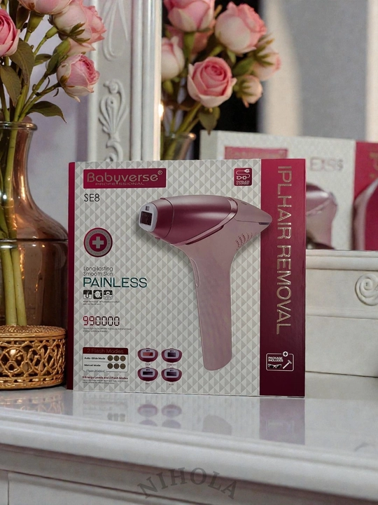 Фотоэпилятор лазерный с технологией IPL, с охлаждением, депиляция, набор, для лица и тела
