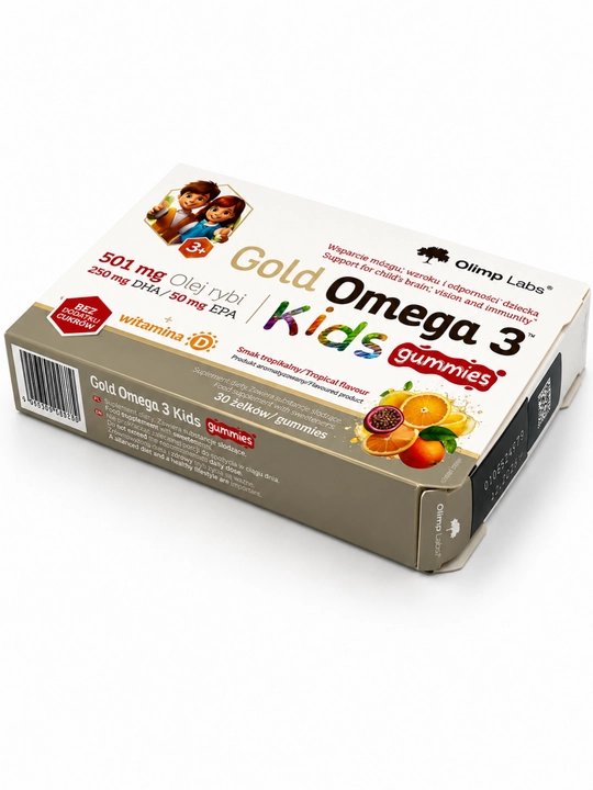 Olimp Gold Omega 3 kids 30 gummies, со вкусом фруктов
