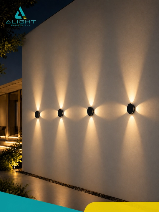 Dekorativ fasad va interyer LED yoritgichi Alight, devorga o'rnatiladigan bra chiroq, IP65