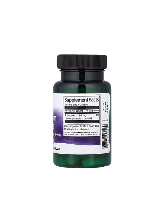 Swanson, Kaliy orotat, 99 mg, 60 kapsula