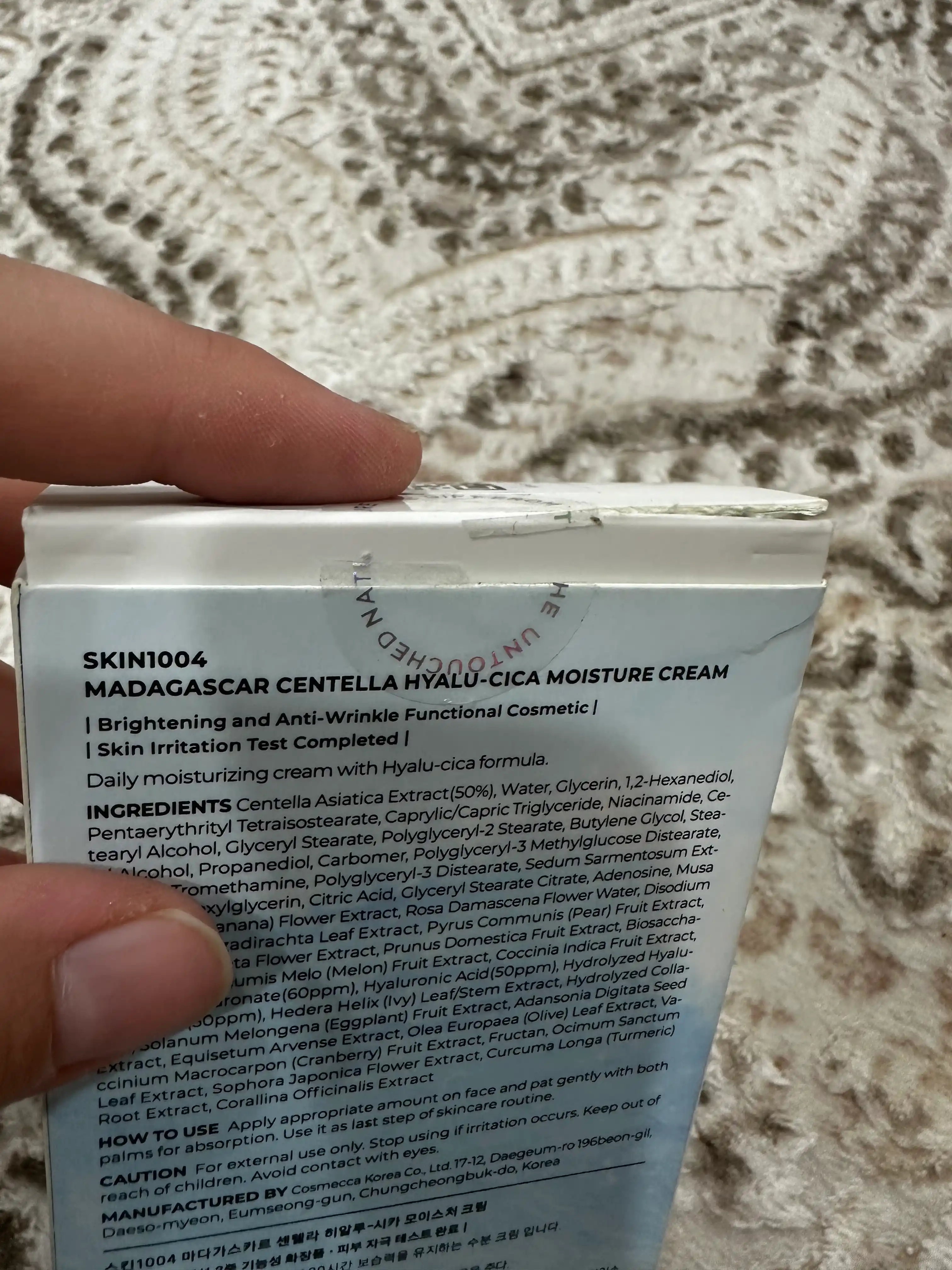 Namlovchi krem SKIN1004 Madagascar Centella Hyalu-Cica Moisture Cream, 75 ml