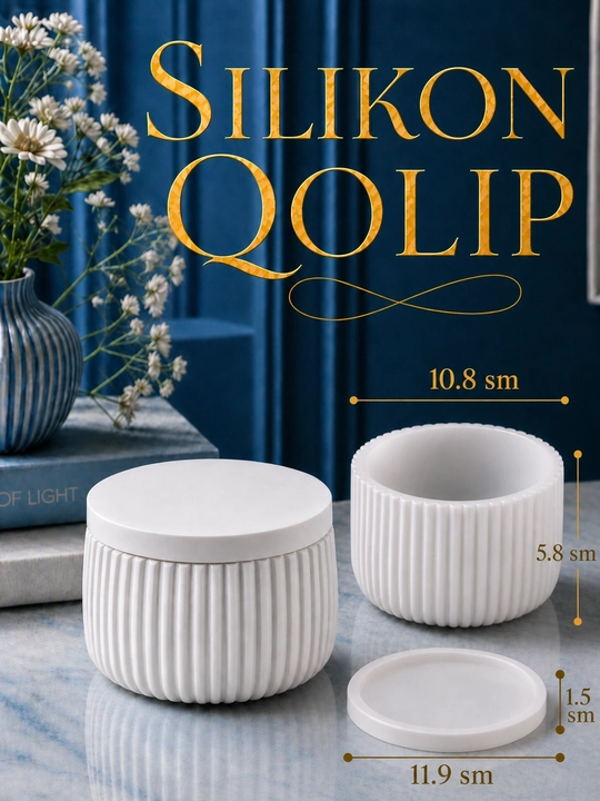 Gips, epoksid smolasi uchun silikon qolip quticha, mold quticha