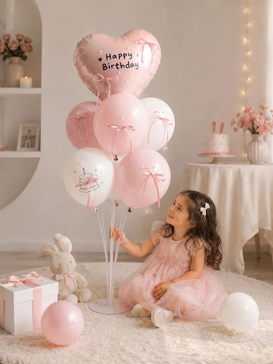 Shar uchun stend va shar to'plami. happy birthday nabor, bayram uchun shar to'plami