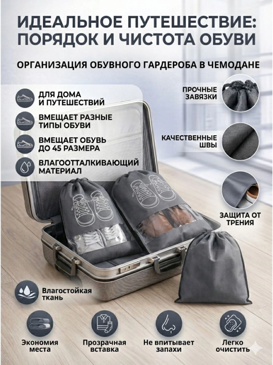 Мешки для хранения обуви - 