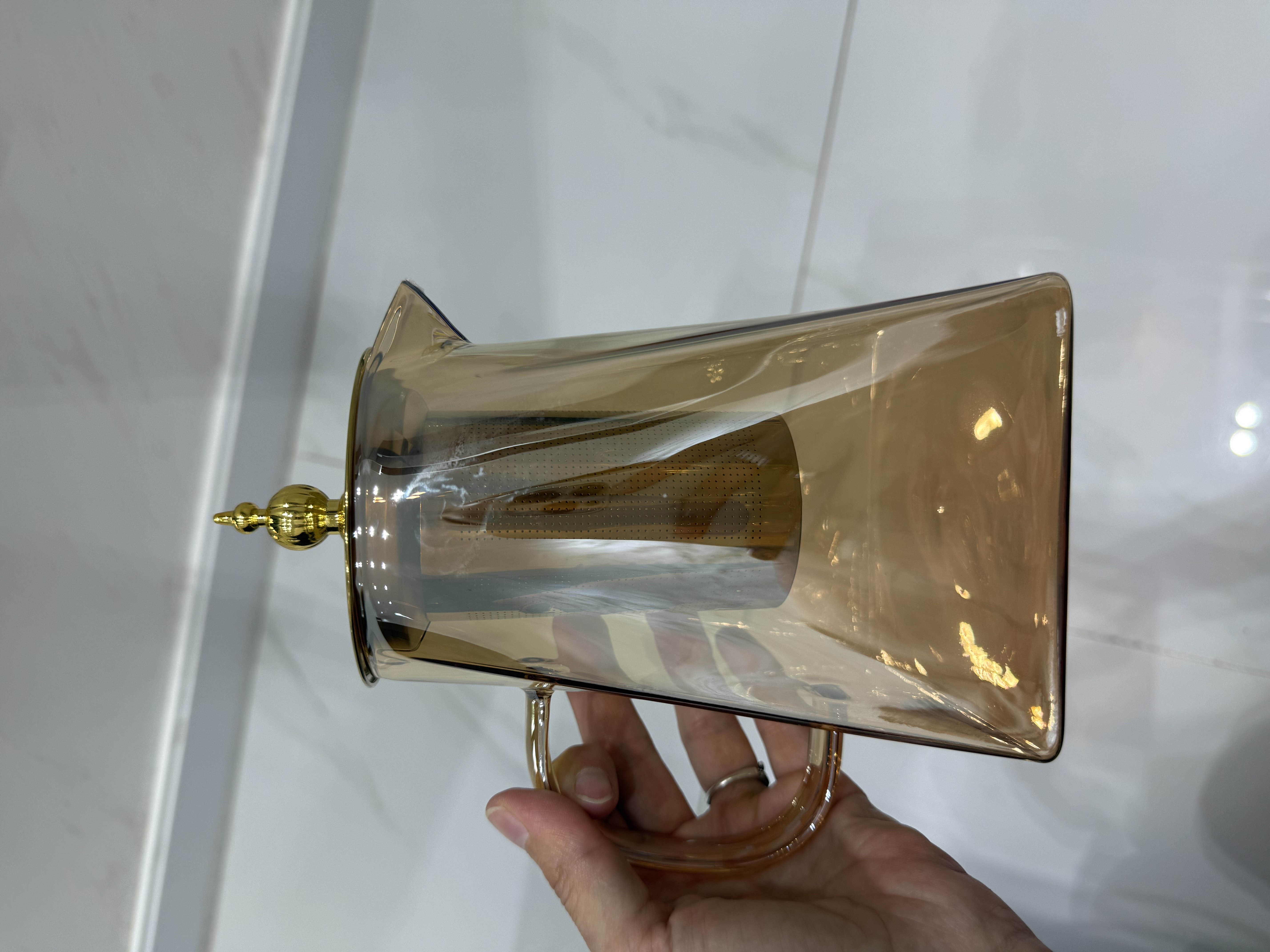 Стеклянный чайник и набор чайника, из термостойкого стекла, с бамбуковой и железной крышкой