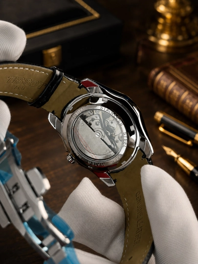 Мужские наручные часы Tssot 1853 Premium Open Heart с автоподзаводом, механика — THEPRIM-0000023-ЧЕРН