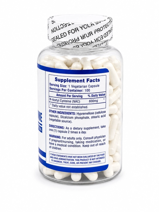 HTP NAC N-Acetyl Cysteine 100 caps 600mg, НАК