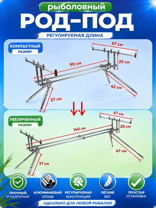 Подставка для карповых удилищ