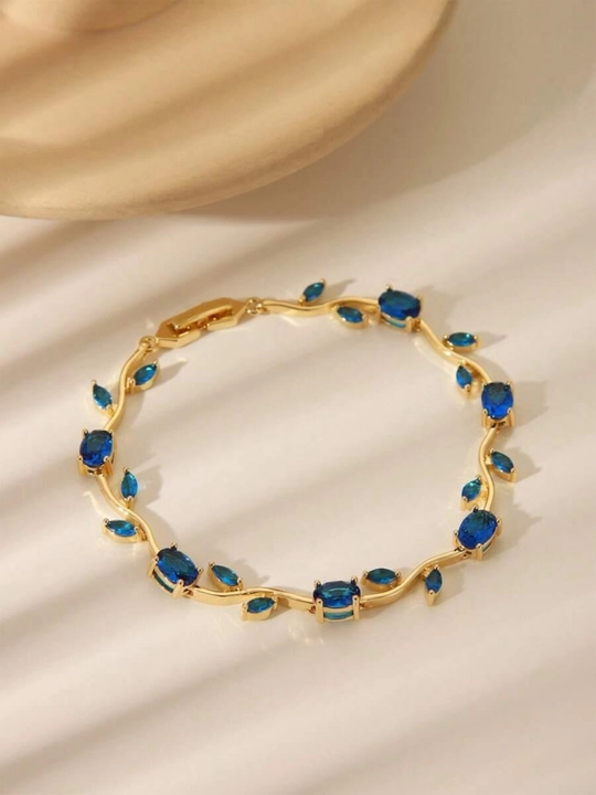 Ayollar uchun nafis bilakuzuk toshli elegant braslet, bayramona taqinchoq