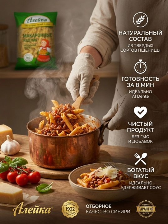 Burmali perya makaron “Aleyka”, yuqori darajali, qo'shimchalar va bo'yoqlarsiz, 400 g