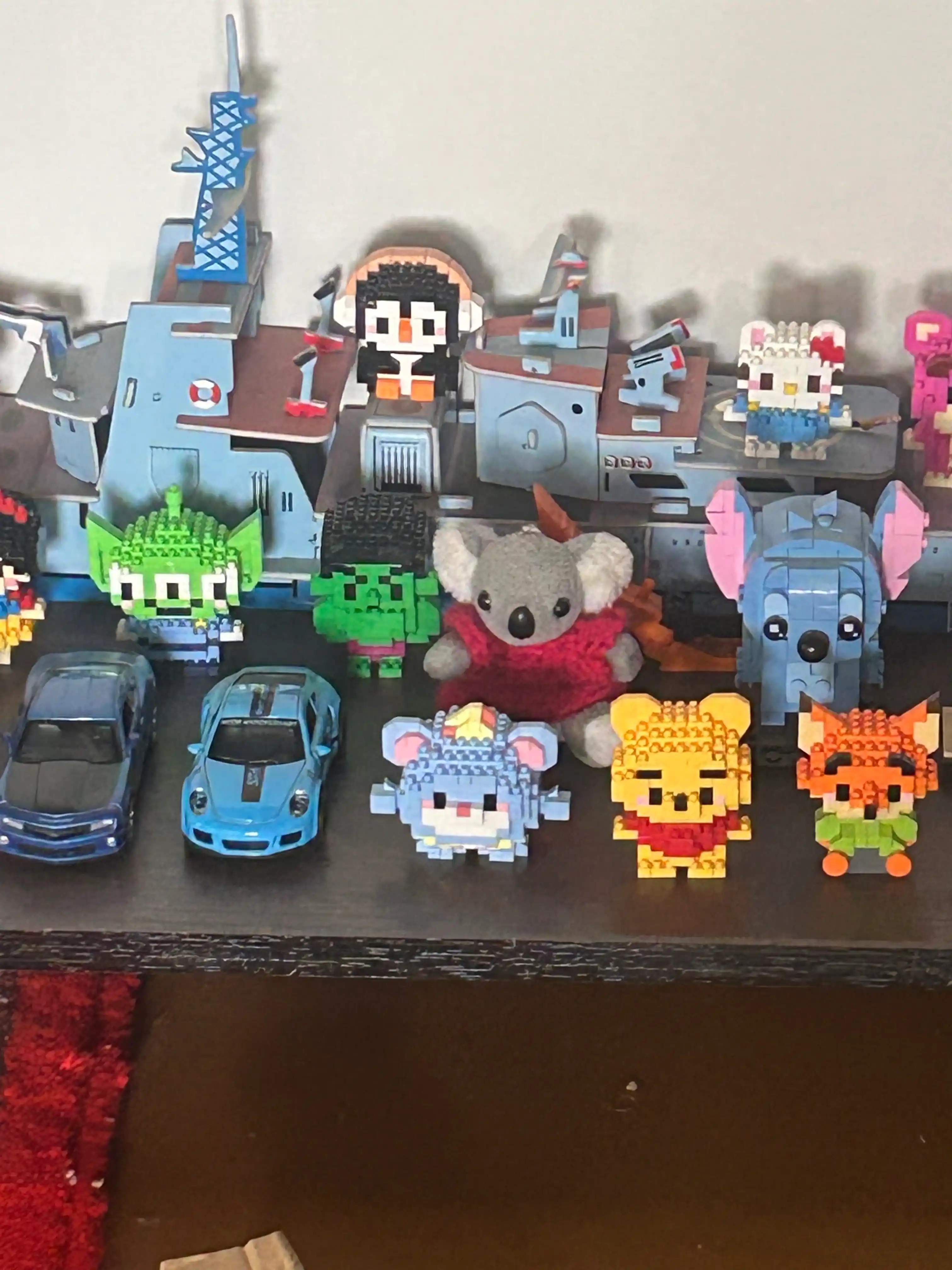 Konstruktor 3D blok, mini Lego, bolalar va kattalar uchun o'yinchoq jumboq, raqamlar sariq
