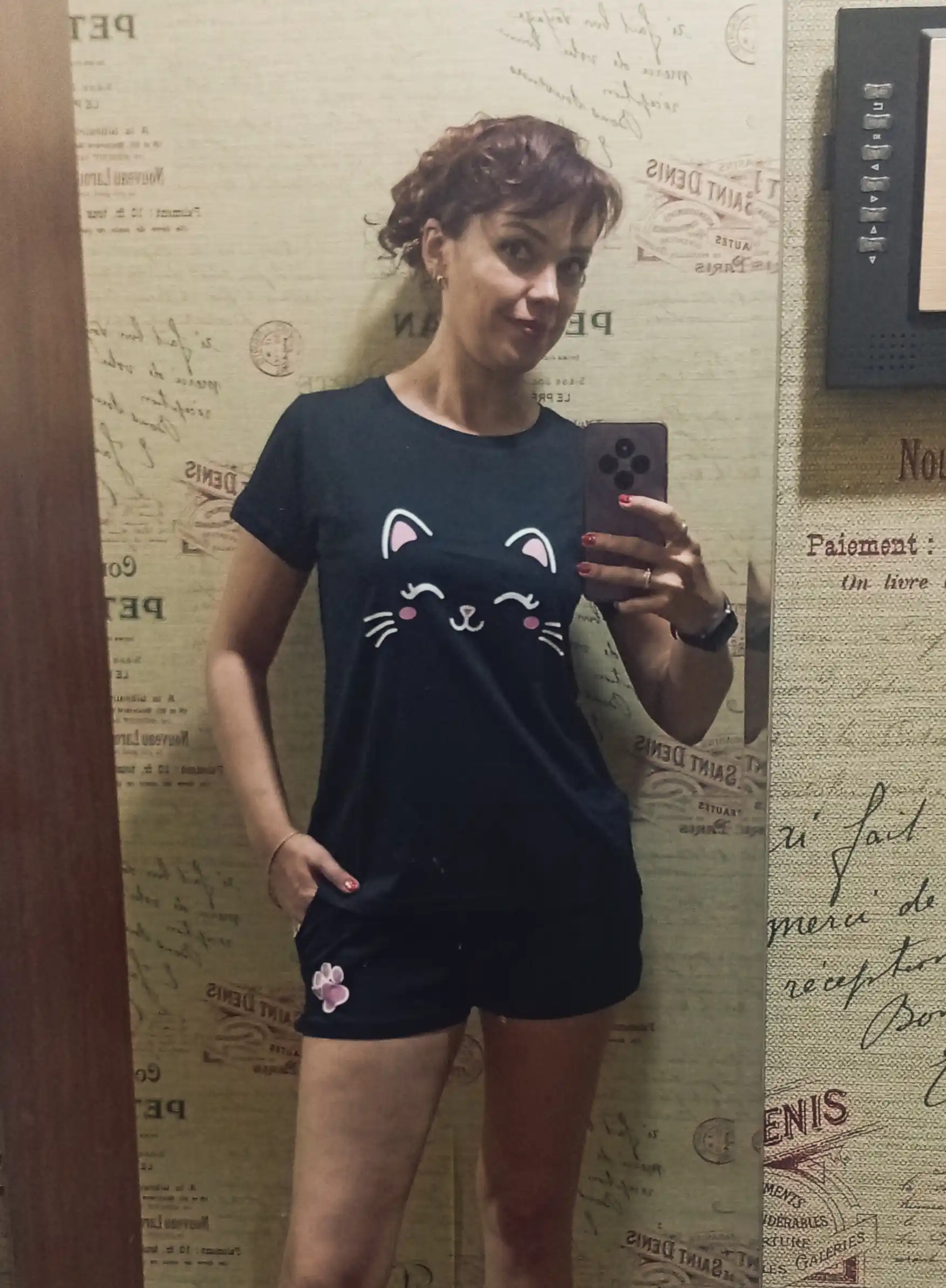 Shortikli pijama, ayollar uchun
