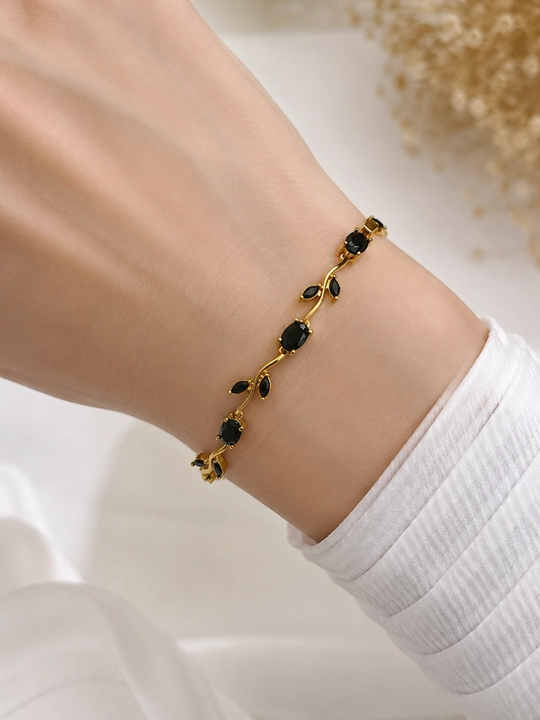 Ayollar uchun nafis bilakuzuk toshli elegant braslet, bayramona taqinchoq