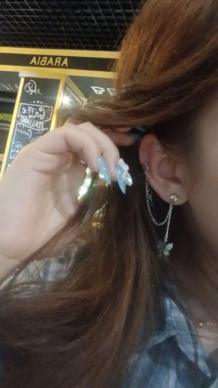 Серьги каффы, ассиметричные серьги
