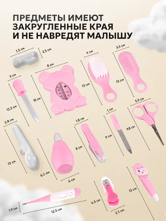 Набор для ухода и маникюра для новорожденных