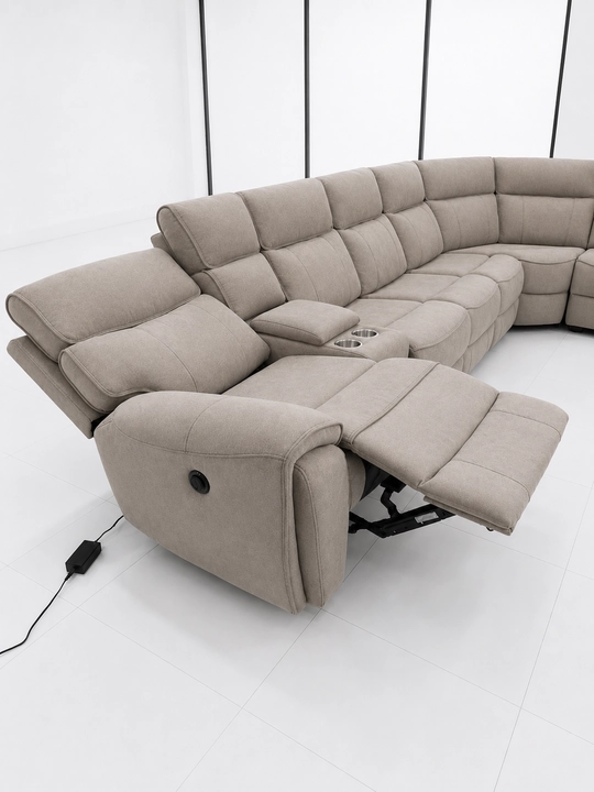 LUXURY U-Gollok Divan Reklaynerli Yumshoq Burchakli Divan 4.10x3m