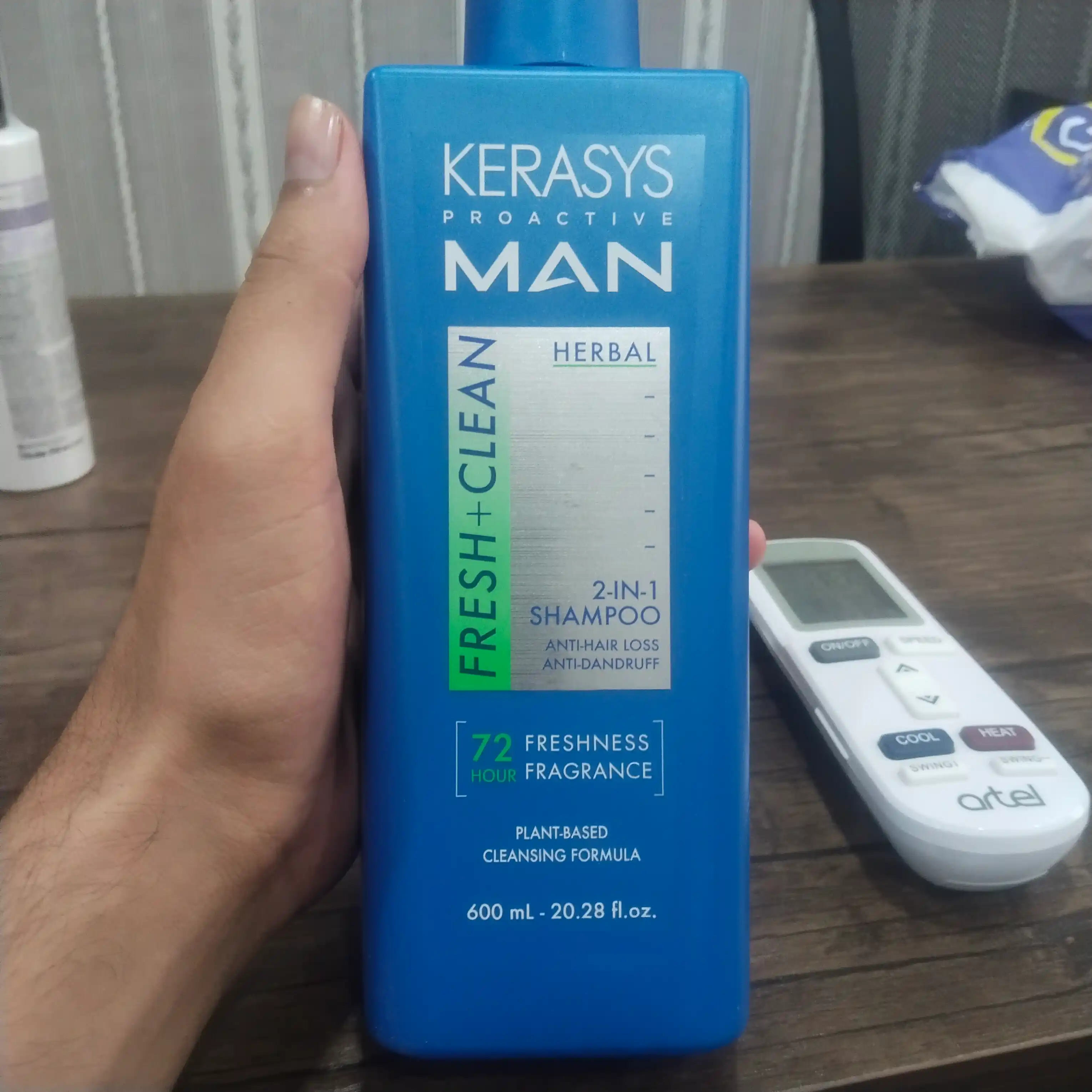 Мужской шампунь против перхоти и выпадения волос, 2 в 1, KERASYS, Корея, 600 мл