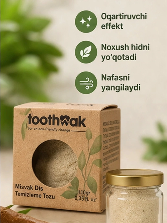 Misvokli tish cho‘tkasi va tish kukuni
