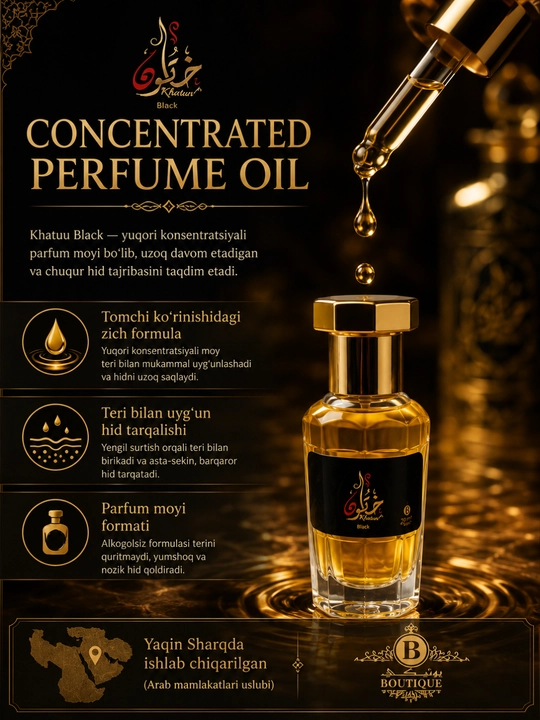 Boutique Musk Moroccan — Yog‘li atir, 20 ml