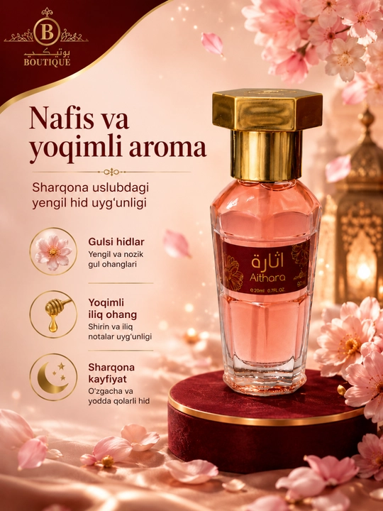 Boutique Musk Moroccan — Yog‘li atir, 20 ml