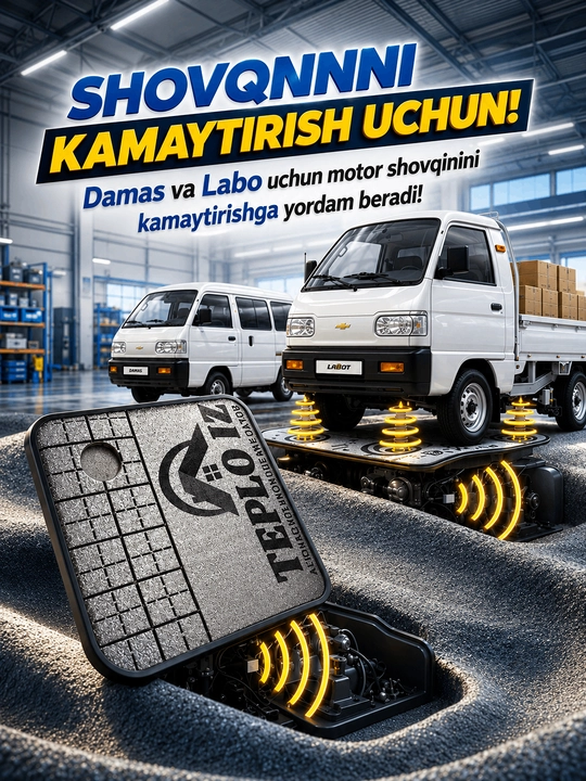 LABO va DAMAS uchun dvigatel shovqinini kamaytirish maqsadida izolyatsiya qoplamasi - 