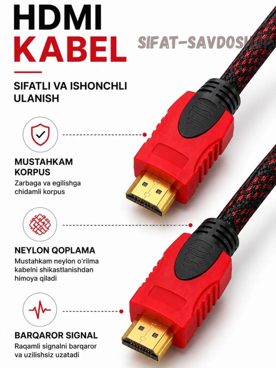 Кабель HDMI FullHD. Аудио, видео узатиш кабели. Кабель HDMI 4K Ultra HD