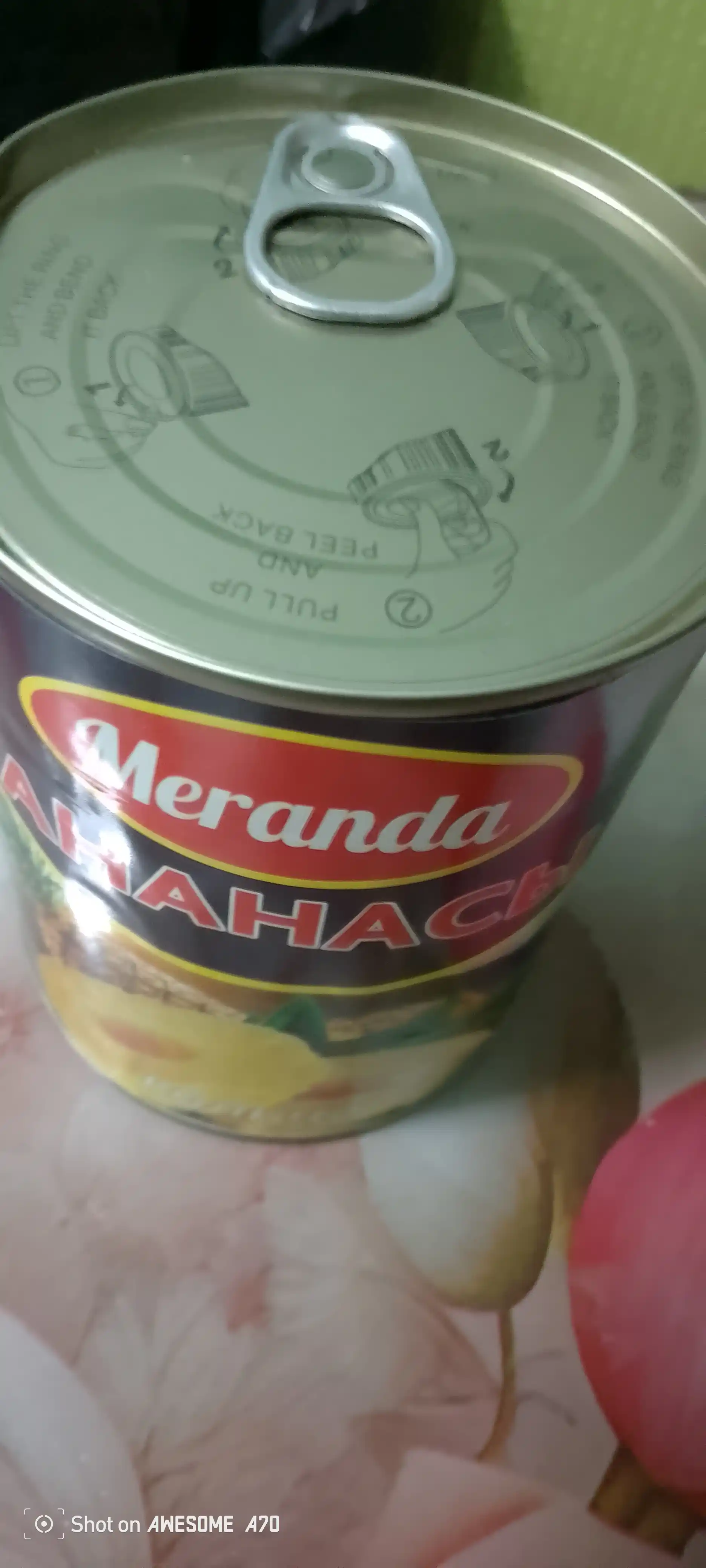 Ananasli Meranda konsevalangan uzuk shaklida 580 ml