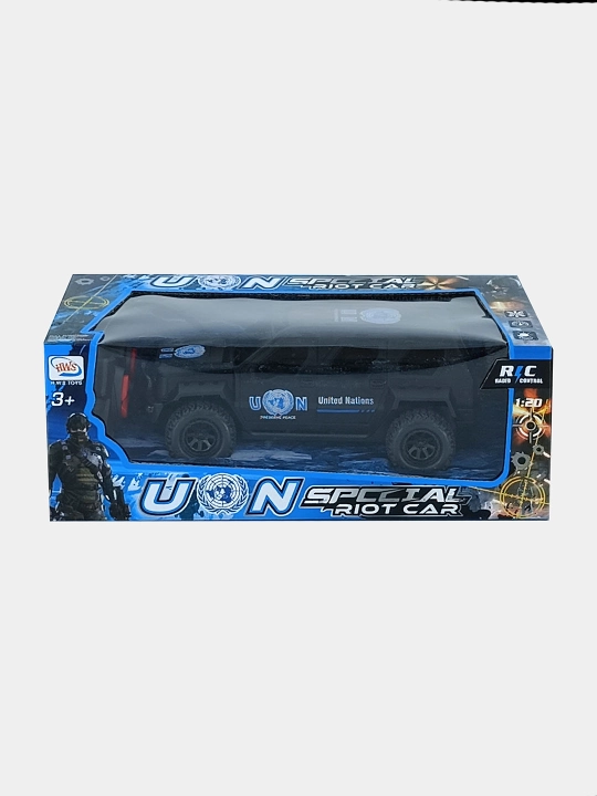Masofadan boshqariladigan Special Riot Car 1:20, chiroqli