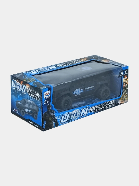 Masofadan boshqariladigan Special Riot Car 1:20, chiroqli