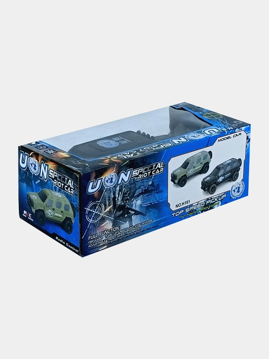 Masofadan boshqariladigan Special Riot Car 1:20, chiroqli