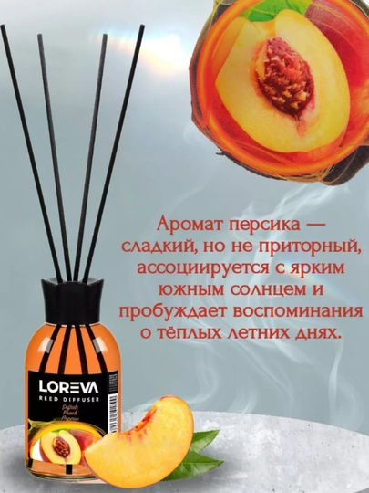 Ароматический диффузор с палочками, для дома и офиса LORENA, освежитель воздуха, 27 тип — DEM0712-LOREVVA-АЛЫЙ-lore110