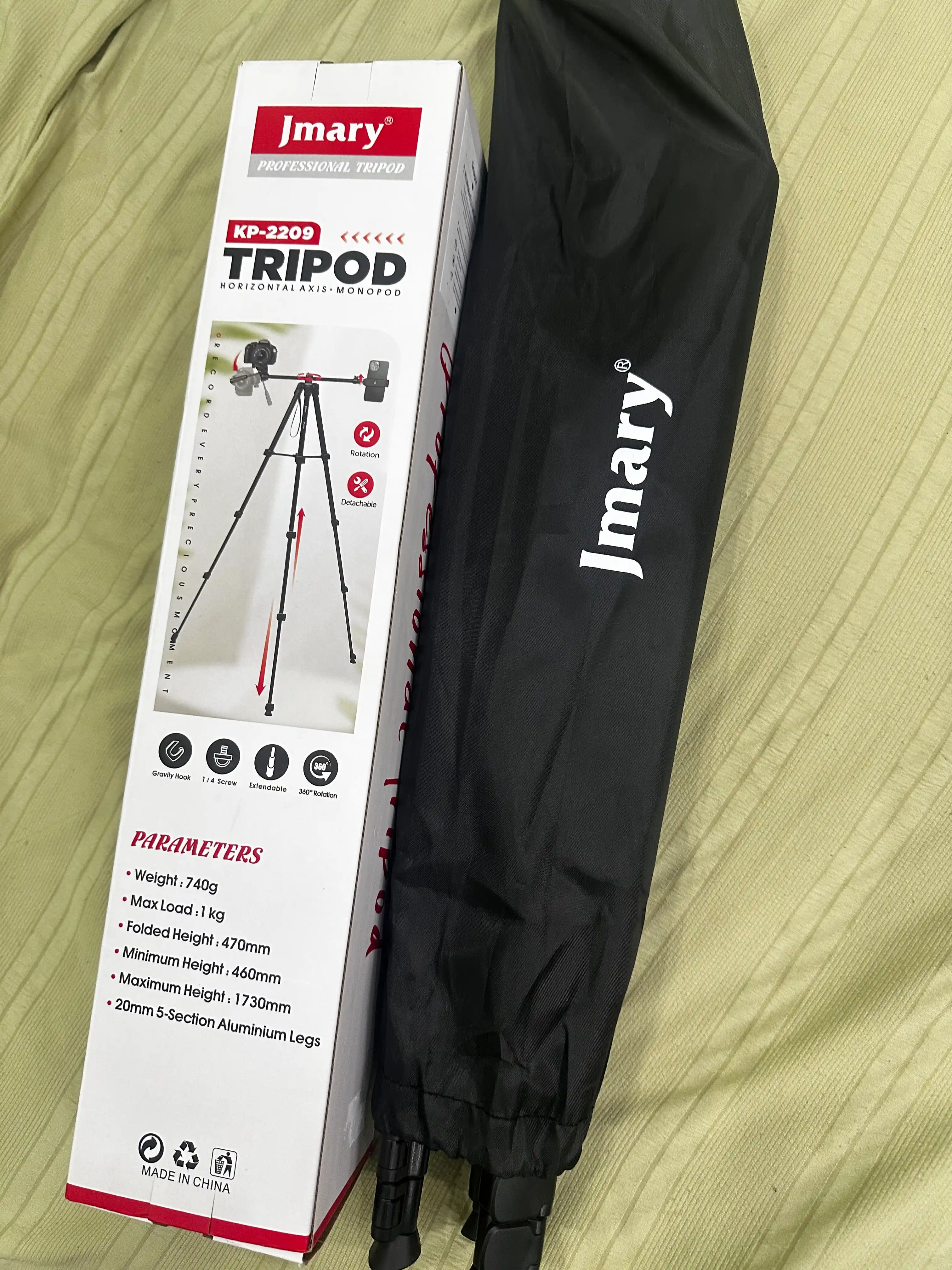 Штатив Jmary KP-2209 с держателем для телефона, подходит для смартфона и камеры