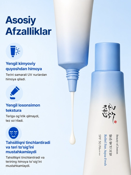 Quyoshdan himoyalovchi krem Beauty of Joseon Relief Sun