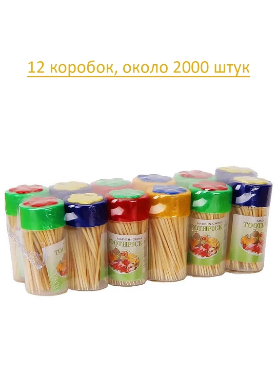 Bambuk tish cho'tkalari, 160 dona