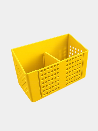 Магнитный органайзер – 16 x 10 x 7.5 см, для металлические поверхности, доски и шкафа — BCRAFT-MAGNETORGINIZERV1MD-ЖЕЛТ