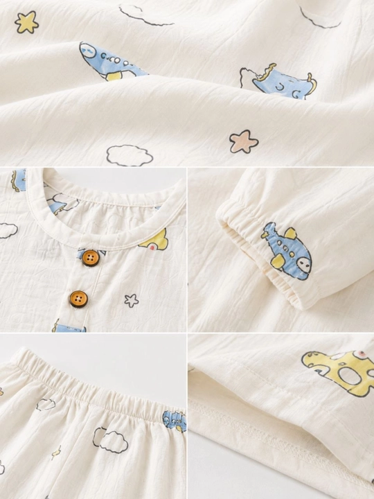 O‘g‘il va qiz bolalar uchun pijama – yumshoq va qulay uyqu kiyimi, 100% paxta, 2-6 yosh