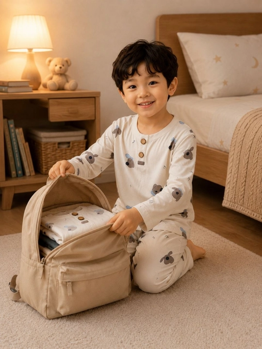 O‘g‘il va qiz bolalar uchun pijama – yumshoq va qulay uyqu kiyimi, 100% paxta, 2-6 yosh