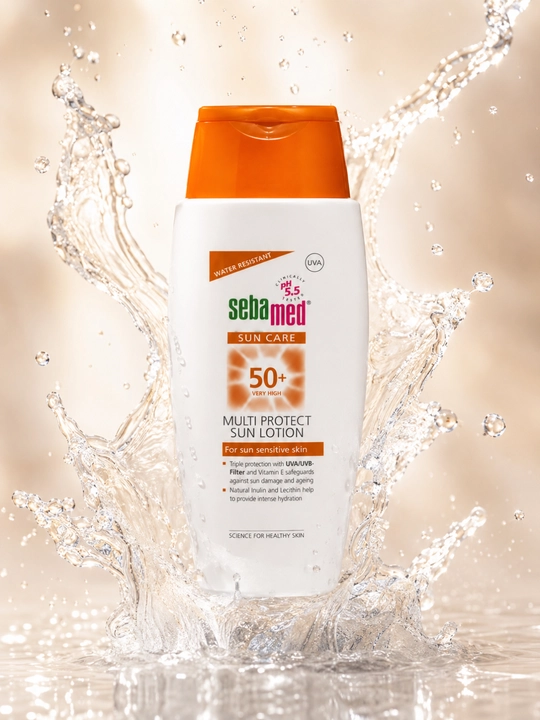 Yuz va tana uchun UVA/UVB himoyali yengil quyosh losoni kundalik parvarish uchun 150 ML