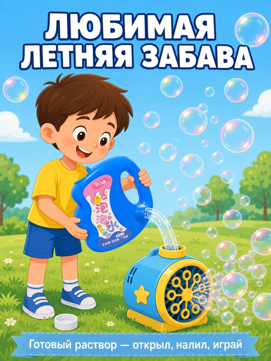 Жидкость для мыльных пузырей — мыльные пузыри для пистолета и бластера