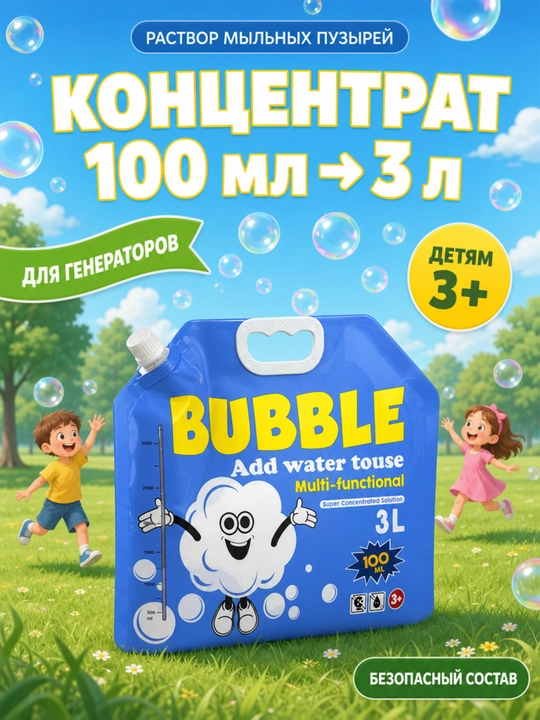 Pufakchali suyuqlik o'yinchoq generatori va pufakchali to'pponcha uchun  - 