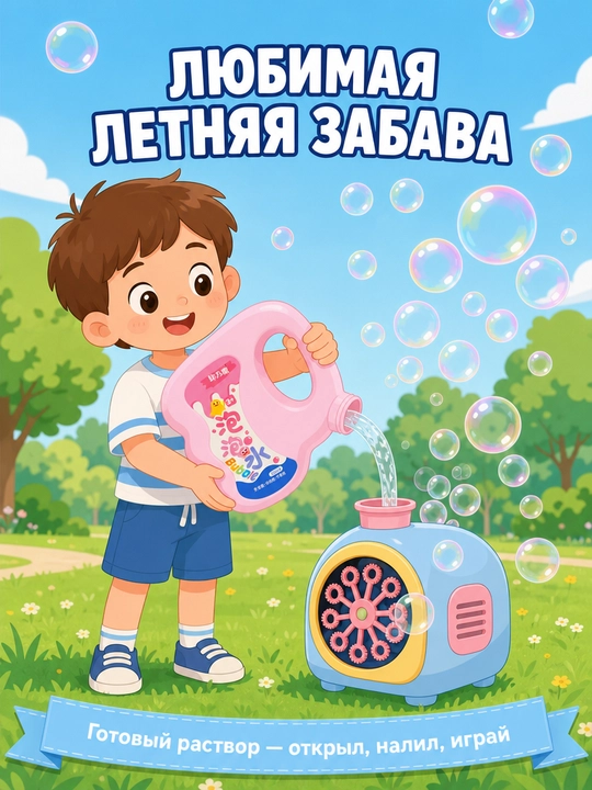 Жидкость для мыльных пузырей — мыльные пузыри для пистолета и бластера