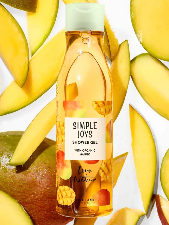 Love Nature Organic Mango Shower Gel dush geli 250 ml - 