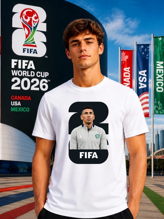 Футболки с принтом сборной Узбекистана по футболу, FIFA WORLD CUP 2026 - 